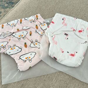 NEW Kids Flamingo and Rabbit Print Diaper Covers or Training Pants Underwear